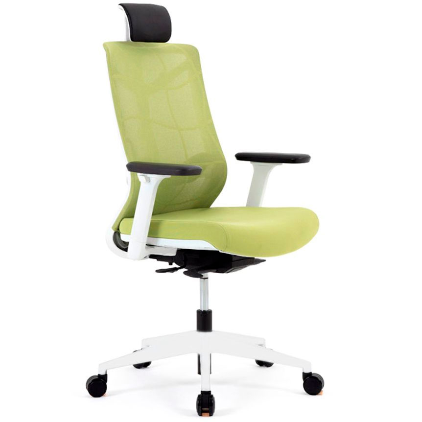 Кресло руководителя Chair Meister Nature II, каркас белый пластик, сетка, ткань