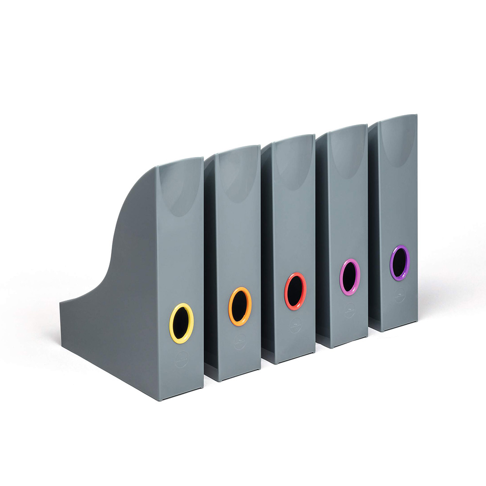 Лотки вертикальные Durable Varicolor Magazine Rack, А4, 306 х 73 х 241 мм, 5 штук, пластик