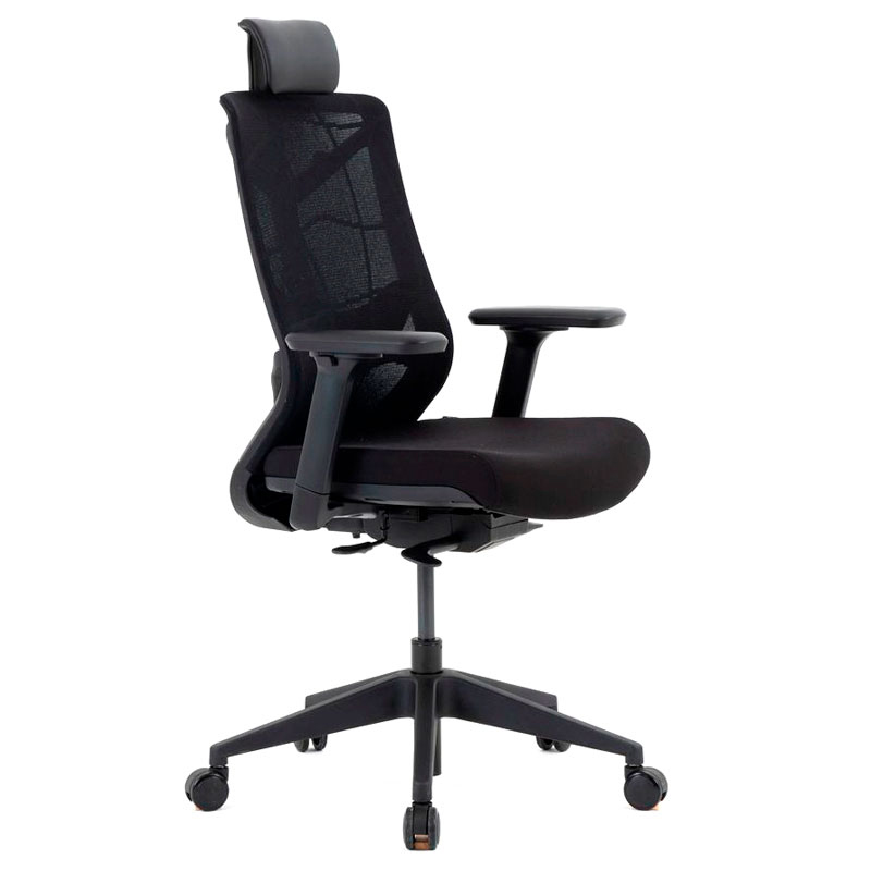 Кресло руководителя Chair Meister Nature II, каркас черный пластик, сетка, ткань