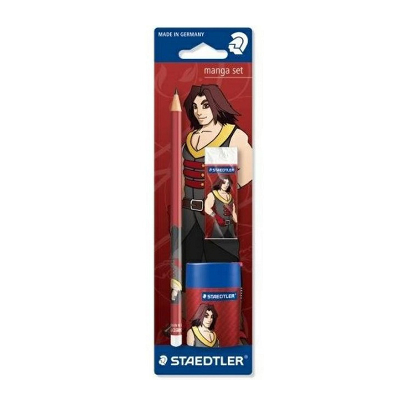 Набор карандашей чернографитовых Staedtler Manga Set, ластик, точилка
