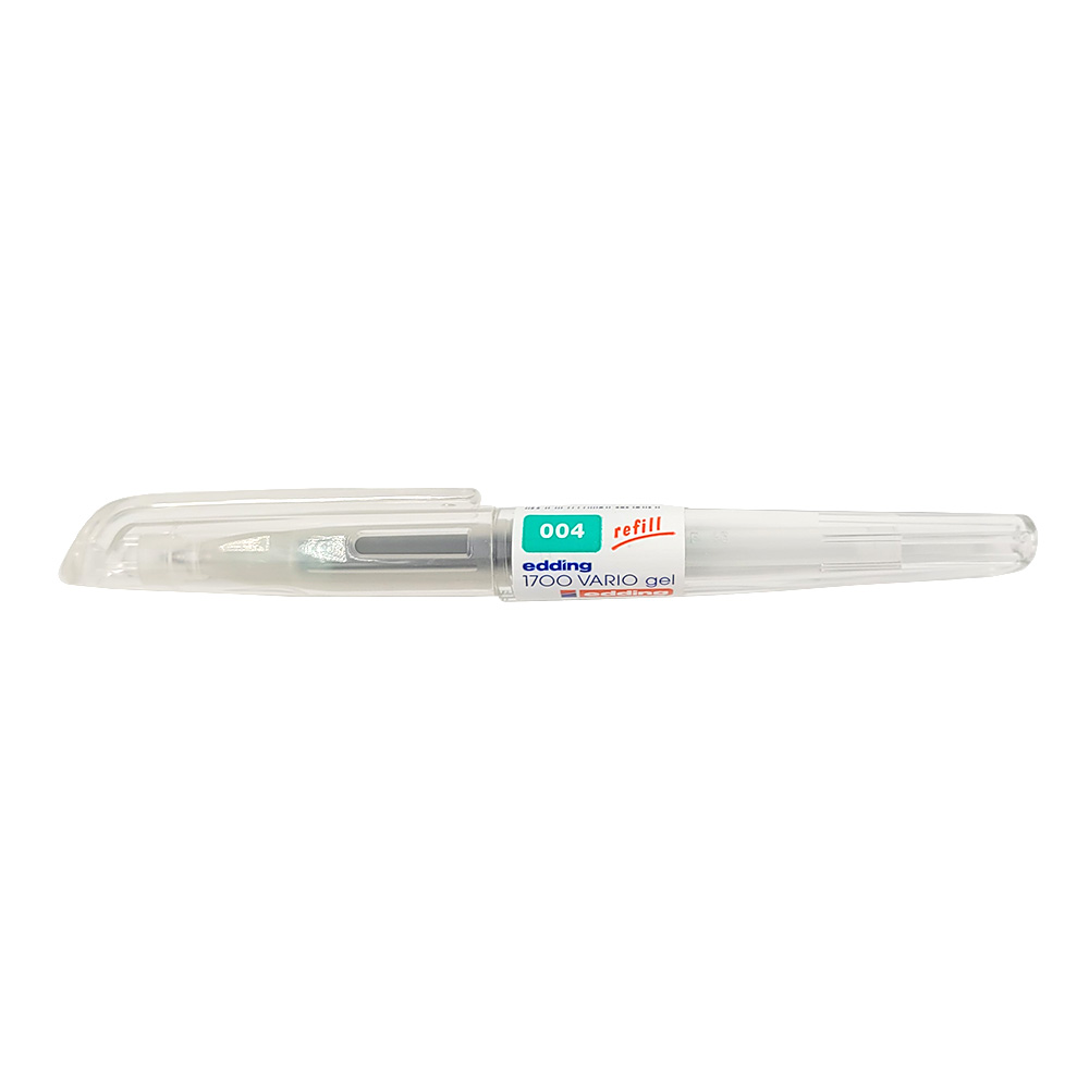 Ручка гелевая edding 1700 Gelroller, мягкий захват, сменный стержень, прозрачный корпус, 0.7 мм