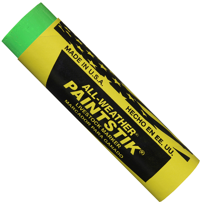 Маркер-краска для мечения животных Markal All-Weather Paintstik, флуоресцентный, от+4 до 54°C, 20 мм