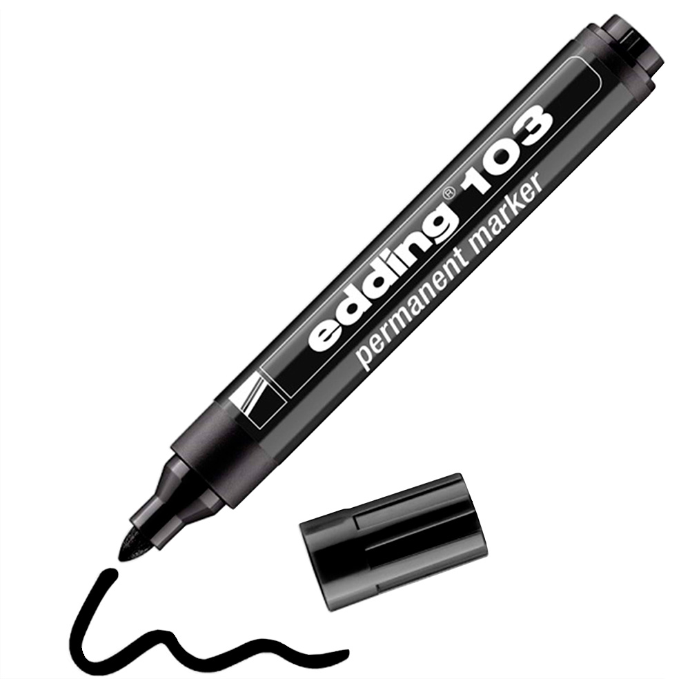 Маркер перманентный edding 103, заправляемый, круглый наконечник, 1.5-3 мм