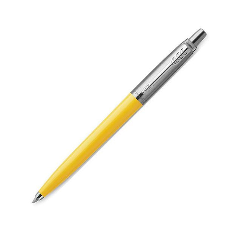Ручка шариковая Parker Jotter Color Yellow, толщина линии M, нержавеющая сталь, блистер